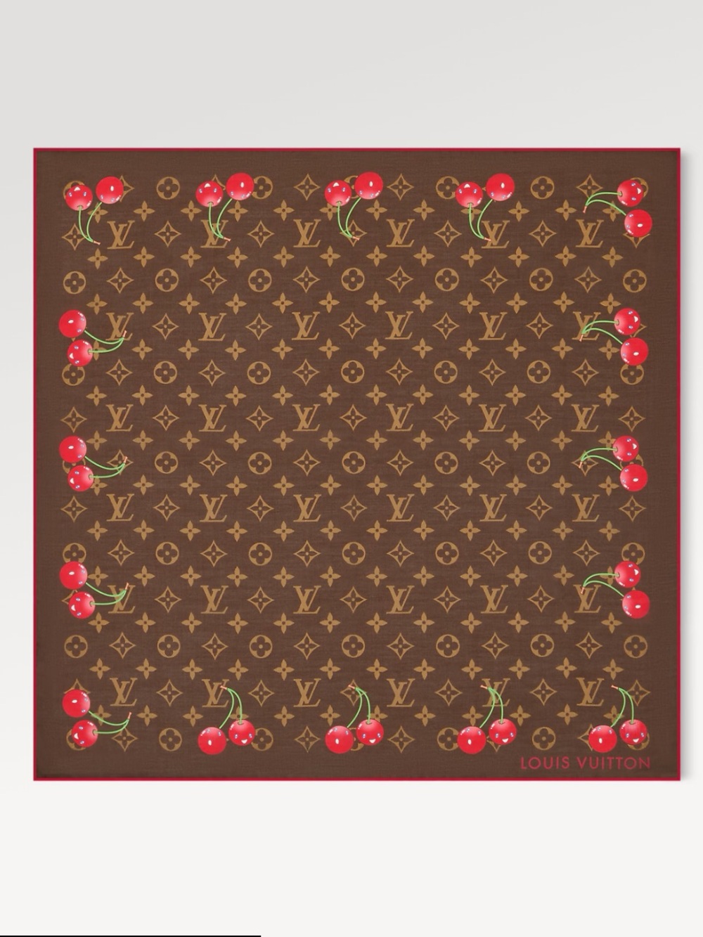 LV × TM Monogram Cerise Square 55 - Picture 7 of 9